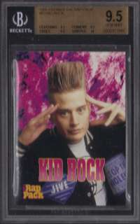 1991 RAP PACK KID ROCK TRADING CARD DETROIT MICHIGAN BGS 9.5 RARE LOW 
