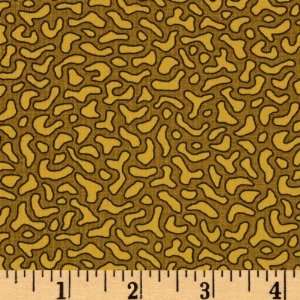  44 Wide Four All Seasons Fall Abstract Khaki Fabric By 