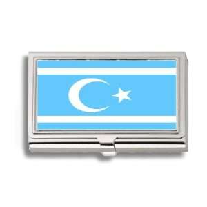  Iraqi Turkmens Turks Flag Business Card Holder Metal Case 