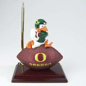  BSS   Oregon Ducks NCAA Mascot Desk Pen & Clock Set (6.5 