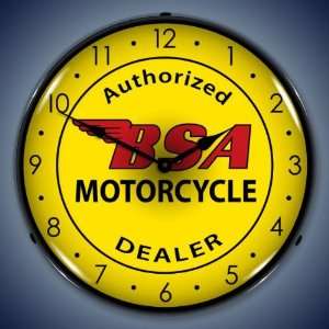  BSA Motorcycle Lighted Clock 