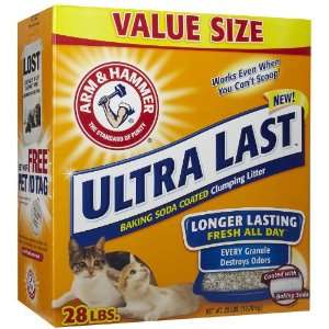  Arm & Hammer Ultra Last Clumping Cat Litter, 28 lbs. Pet 