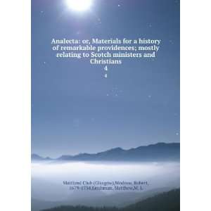  Analecta or, Materials for a history of remarkable providences 