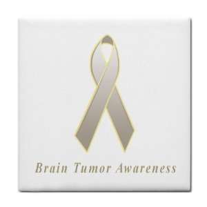 Brain Tumor Awareness Ribbon Tile Trivet