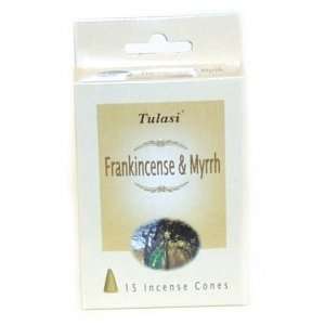  Frankincense & Myrrh ~ 15 Cones ~ Tulasi Incense