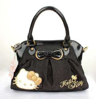 Black HelloKitty Kitty lady Girl Shoulder Bag Purse Handbag Tote 