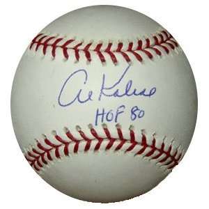 Al Kaline Autographed Baseball   with HOF 80 Inscription 