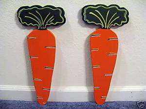 Two 16 Carrots Easter Spring Lawn Yard Art Decoration  