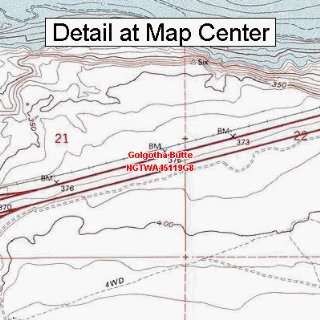  USGS Topographic Quadrangle Map   Golgotha Butte 