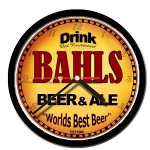  BAHLS beer and ale wall clock 