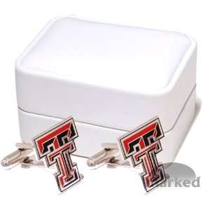 Texas Tech Red Raiders NCAA Logod Executive Cufflinks w/ Jewelry Box 