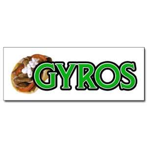  12 GYROS DECAL sticker greek gyro stand 