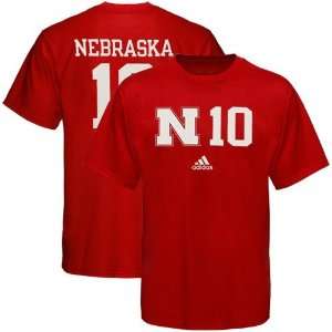   Cornhuskers Scarlet #10 Tryout T shirt (X Large)