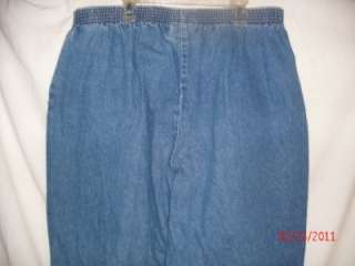 Logix full elastic waist jeans womens plus 20  