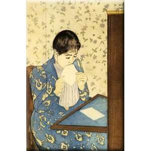  The Letter 10x16 Streched Canvas Art by Cassatt, Mary 