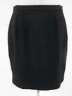 GEMMA FOR SAVVY Black Wool Above The Knee Straight Skirt Sz 6  