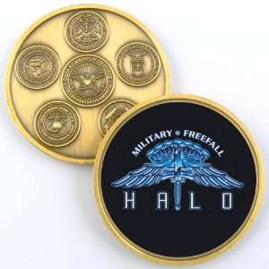    HALO MILITARY FREEFALL PHOTO CHALLENGE COIN YP661 