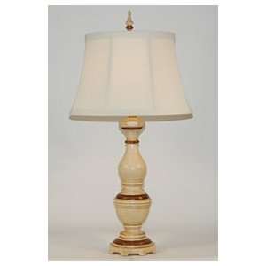    Classic Creamy Colored Balustrade Table Lamp