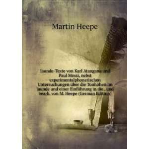   in die . und bearb. von M. Heepe (German Edition) Martin Heepe Books