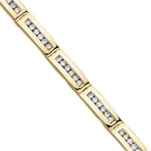  10K Yellow Gold 1 ct. Diamond Tennis Bracelet Katarina Jewelry