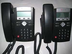 Lot of 2 Polycom SoundPoint IP 331 IP VoIP Phone, SIP, Asterisk  