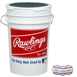  rolb1x practice baseball 3dz w bucket rawlings baseballs truer 