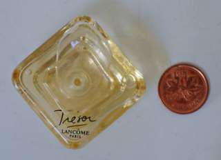  Perfume Parfum Glass Bottle Collectable Tresor Lancome Paris Miniature