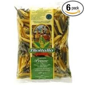 Bioitalia Penne Tricolore Pasta, 17.6 Ounce (Pack of 6)  