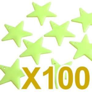    100X Plastic Glow in the Dark Stars Baby Room Nursery Toys & Games