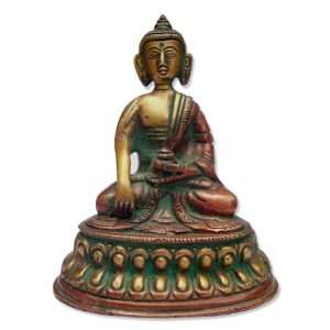  Religious God Buddha In Meditation Pose Handmade Brass 