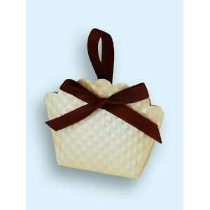  Scalloped Champagne Favor Boxes   Set of 24 Health 