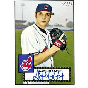  Aaron Laffey Autographed/Hand Signed 2007 Topps Card 