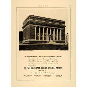  1915 Ad O W Ketcham Terra Cotta Works Masonic Temple 