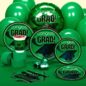  Lets Party By AMSCAN Congrats Grad Graduation Green 