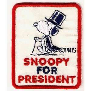   Campaign Embroidered Peanuts Iron On / Sew On Patch 