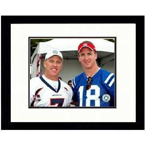   quarterback John Elway with Indianapolis Colts quarterback Peyton