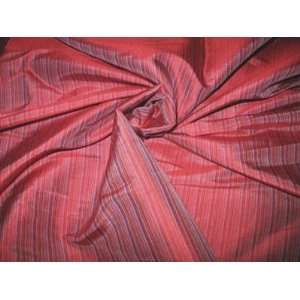  Striped Silk Dupioni   Cherry