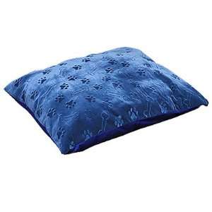  Canine Cushion Rectangle Dog Bed In Blue Puppy Print 27 x 