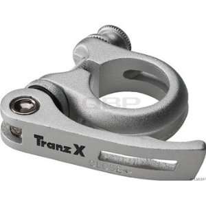  Tranz X Steatpost Clamp w/ QR Silver 34.9mm Sports 