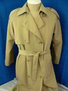 JACQUELINE FERRAR Womens Trench Coat Size 6 Petite  