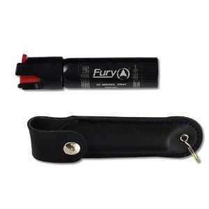 Fury OC 18% Aerosol Red Pepper Spray Leatherette Snap Top Holder with 