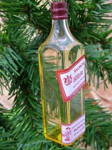 Johnny Walker Stlye Whiskey Bottle Christmas Ornament  