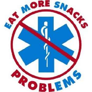  Firefighter Sticker   44 Eat More Snacks Firefighter/EMT 