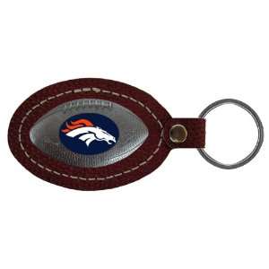  Denver Broncos Leather Football Key Tag