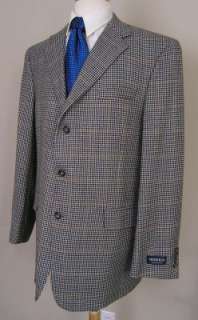 Austin Reed Hounds Tooth Sport Coat Gray 46L NWT Wool  