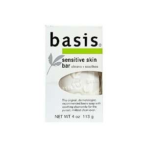  Basis Sensitive Skin Bar 4.0 oz (Quantity of 5) Beauty