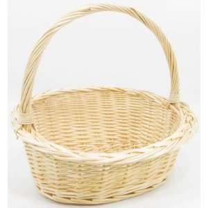  Wicker basket oval willow hndl staines md