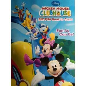   Mouse Clubhouse Big Fun Book to Color   Fun As Can Be Toys & Games