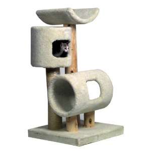  Kitty Condo 36 Scratching Post with Perch, Tunnel & Log 