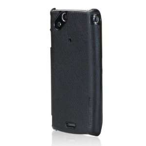  Tunewear Leather Case for Xperia Arc   Black Cell Phones 